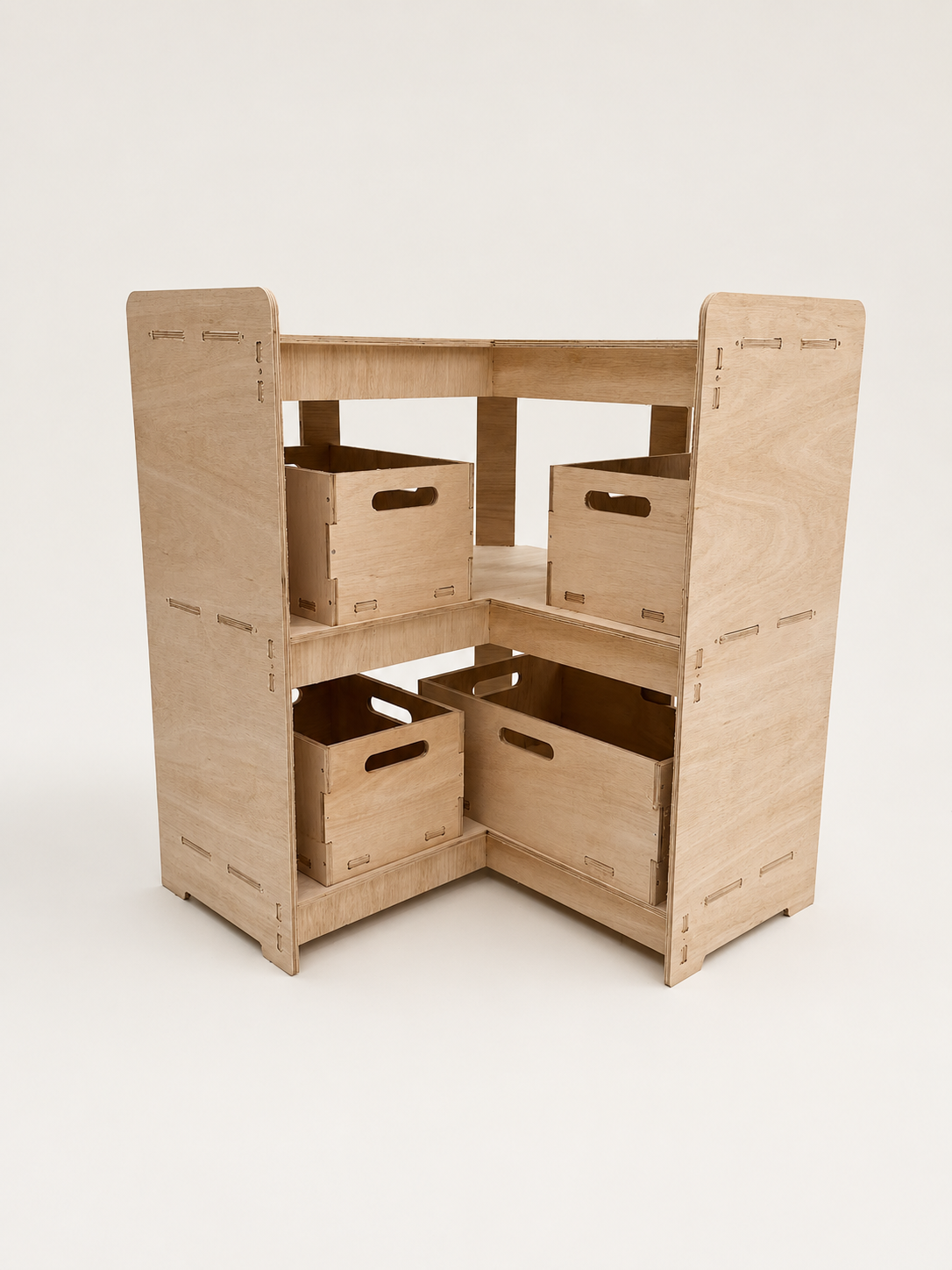 3-Stack Corner Shelf Kit