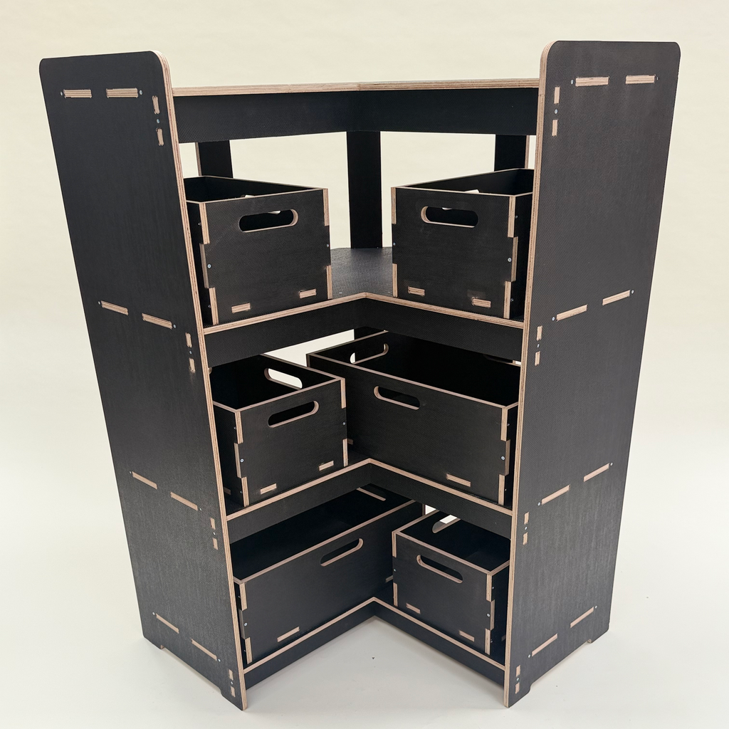 4-Stack Corner Shelf Kit
