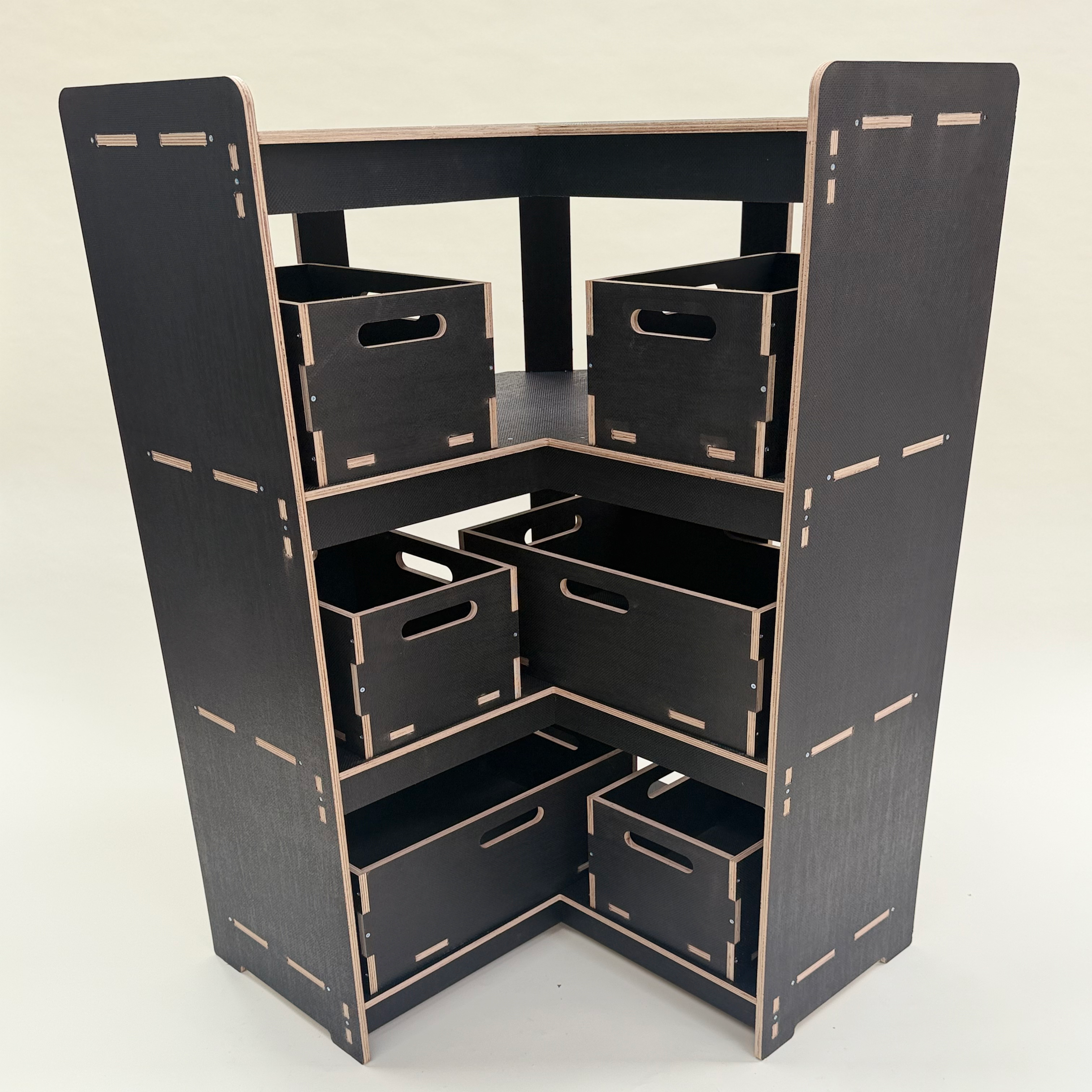 4-Stack Corner Shelf Kit